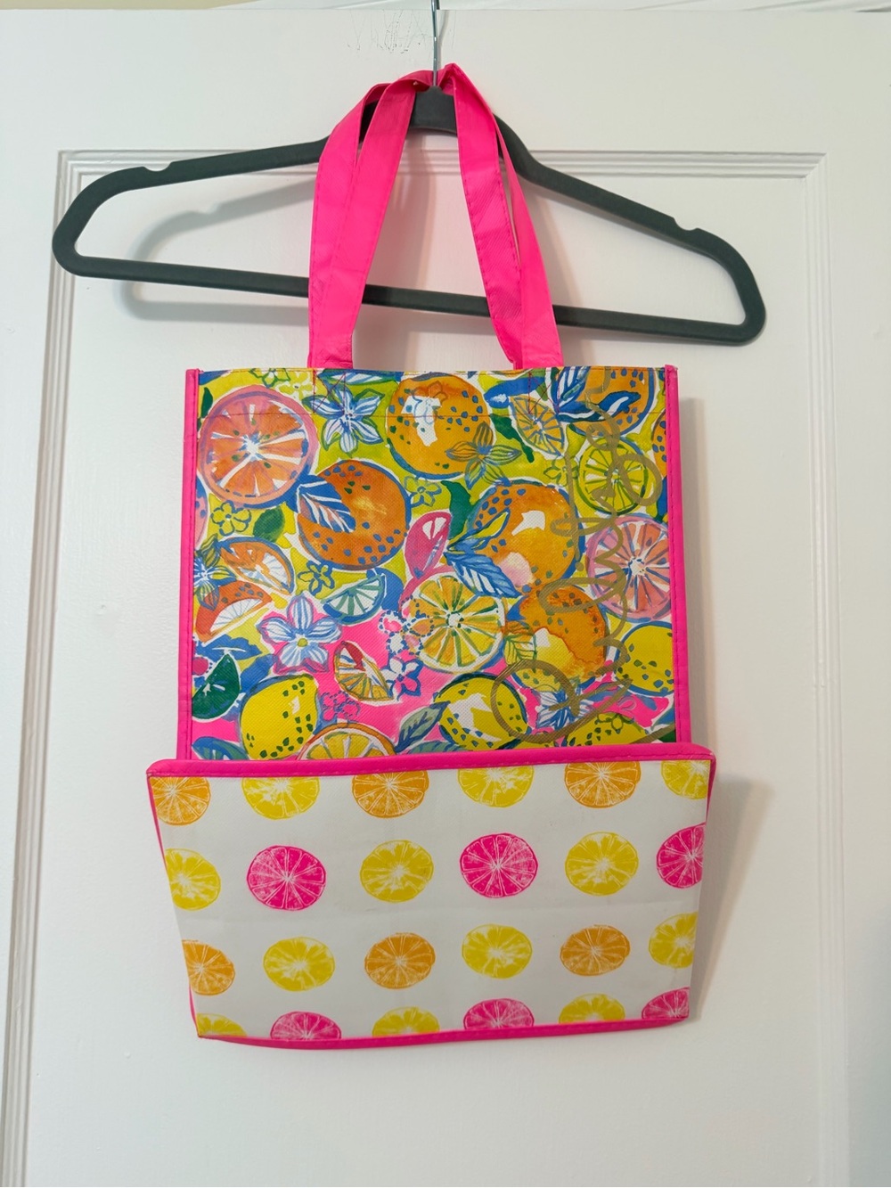 Lilly Pulitzer Pink Citrus Pattern Tote - Picture 2 of 8